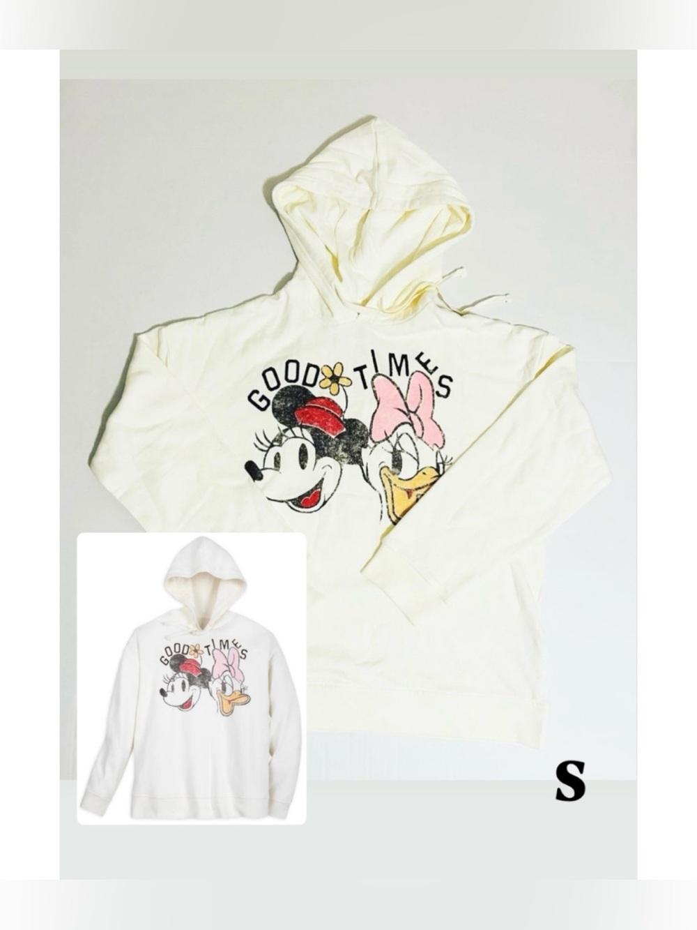 Disney Minnie and Daisy Good Times Hoodie Women’s Size S